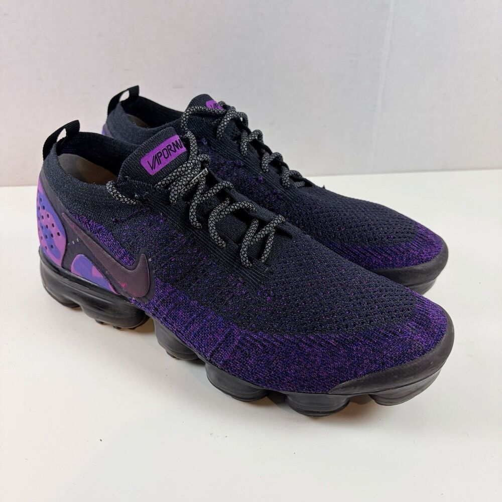 Nike Air VaporMax Flyknit 2 Night Purple Black 942842-013 Mens Size 11
